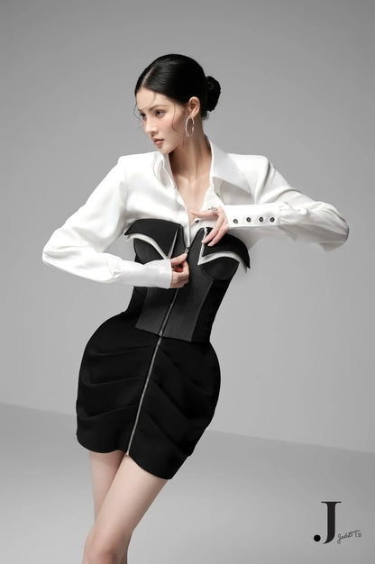 NUT B CUP x SUNNY W SHIRT x STELLA SKIRT