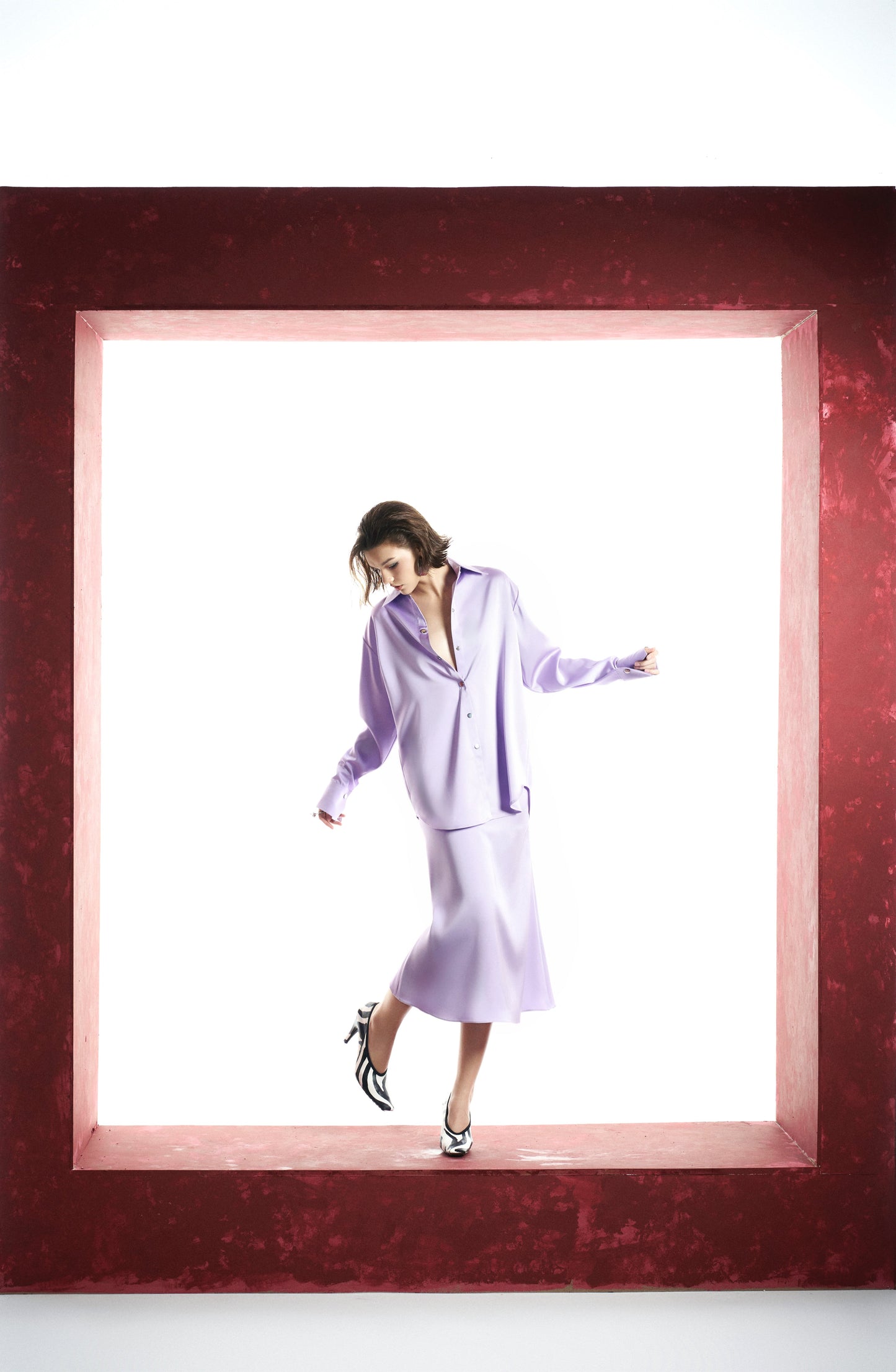 Kim Soft P Shirt & Midi Skirt