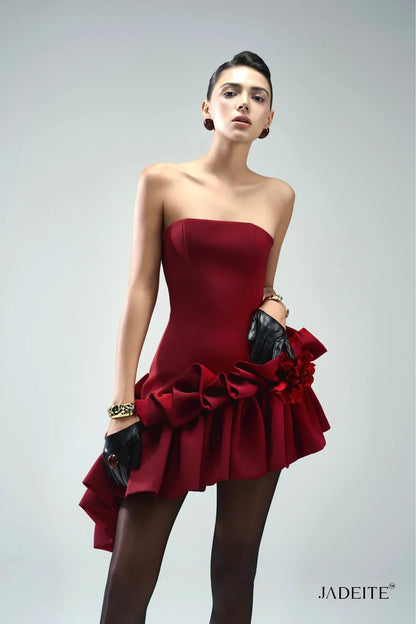 Seaweed R Strapless Dress